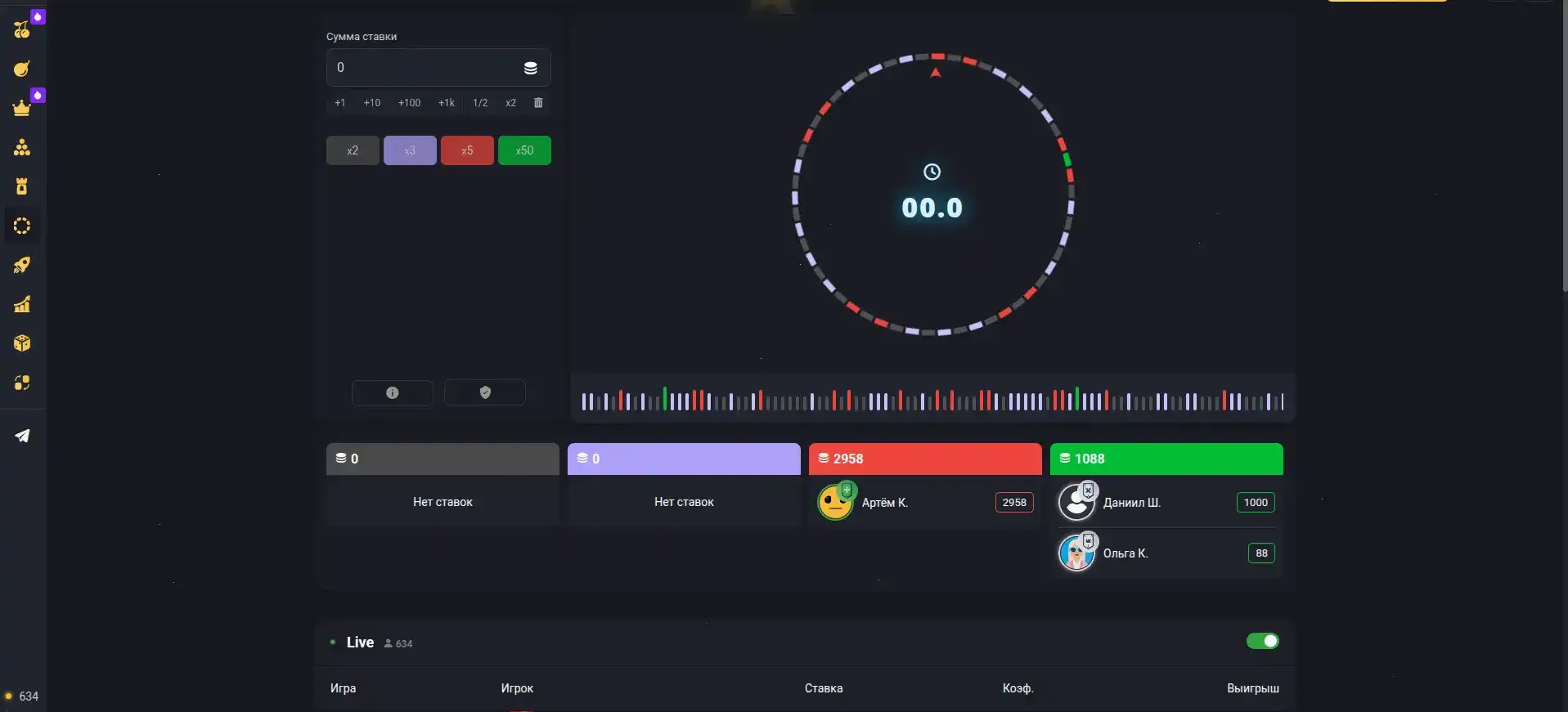 Интерфейс Vovan casino с игровыми автоматами